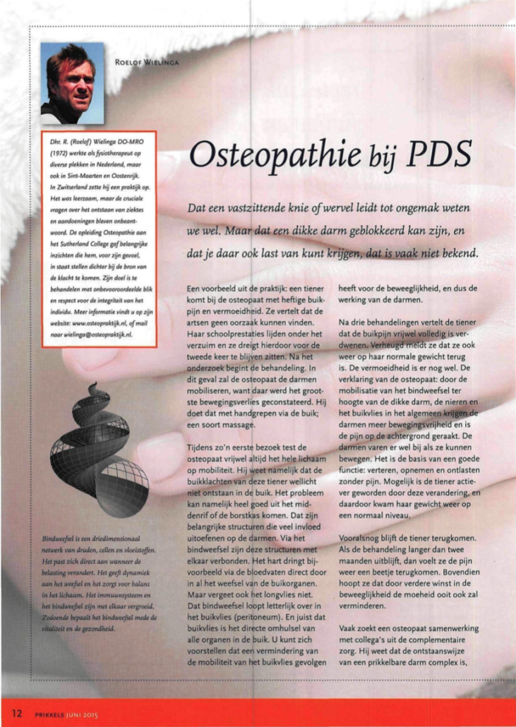Artikel Osteopathie en PDS — pagina 1