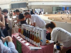 Markt met gefermenteerde drankjes