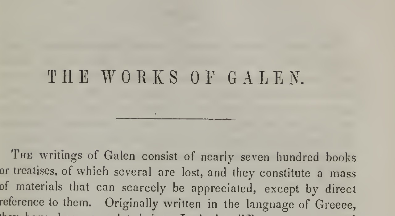 Twaalf eeuwen lang had één man altijd gelijk: de les van Galenus