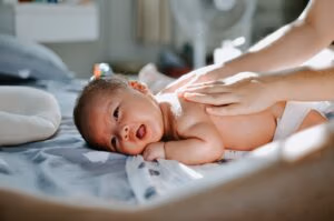 Zachte behandeling bij een baby